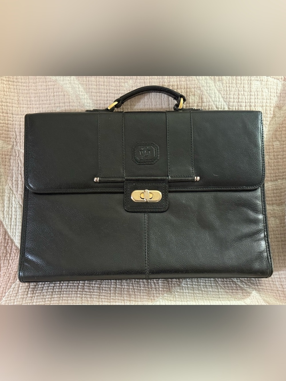 VINTAGE BLACK UMI BRIEFCASE - Picture 3 of 16